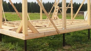 Сарай на винтовых сваях или хозблок на сваях Добрянка цена от 2569 руб. / шт.