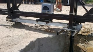 Купить сваи для ворот в Добрянка. Заказать ворота на сваях под ключ от 22013 руб